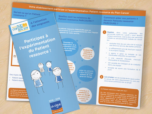 Photographie de la brochure Patient ressource