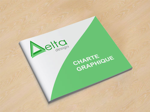 Photographie d'une charte graphique